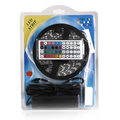 Tira led 50x50mm IP20  30Led/m  12v RGB 5m  7.2W/m