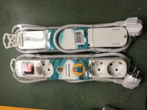 Bases 5 Tomas c/i 3m de cable 3 x1.5mm Blanca (código antiguo GM10193)