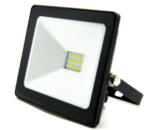 Foco de led plano 10 watios 110/220V 6400K negro