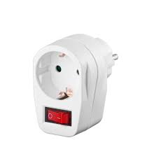 Adaptador schucko con interruptor.