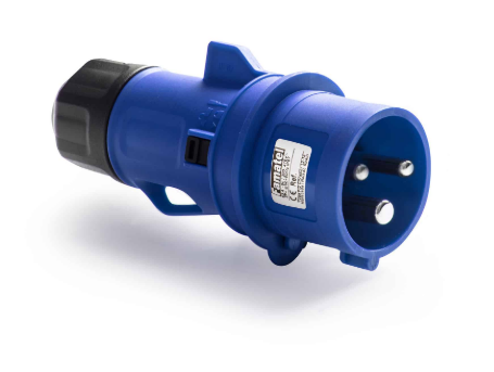 Clavija industrial  2P+T 16A 230V IP44-54