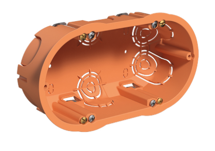 Caja Mecanismos Pladur 2mec. 138x67x45 Naranja