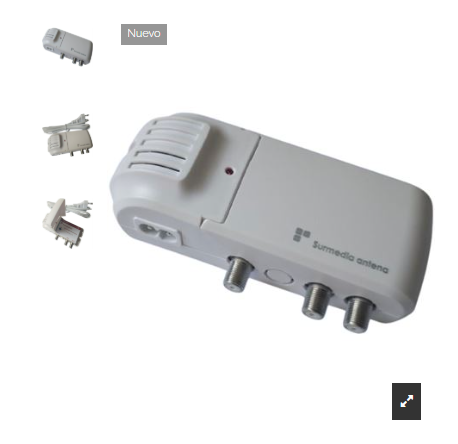 Amplificador interior mini 5G 25dB UHF/UHF