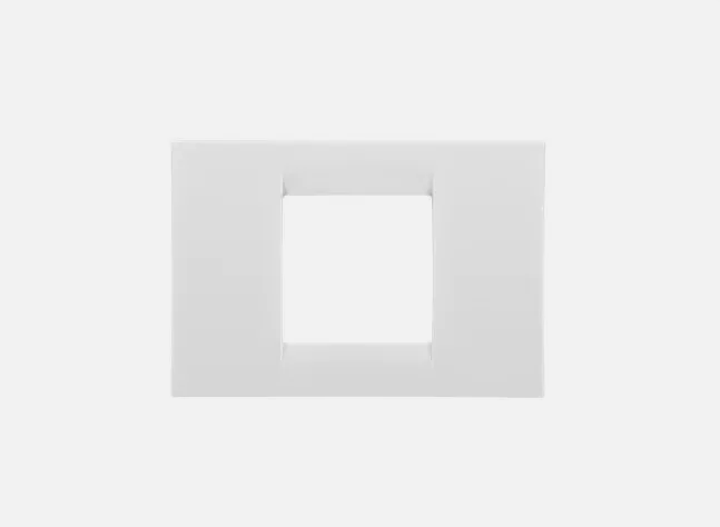 Embellecedor serie GC Blanco 2 módulos (Gewiss) **solo compatible con bastidor original**