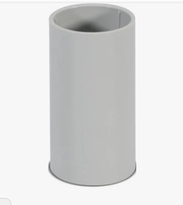 Manguito blindado métrico d.20 enchufable gris