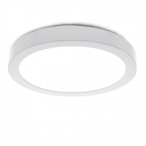 Downlight plástico sobrepuesto circular 18 watios blan 3CCT