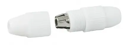 Empalme cable coaxial PVC