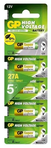 Pila Alcalina 027AMF-B5 GP Blister 5 uds