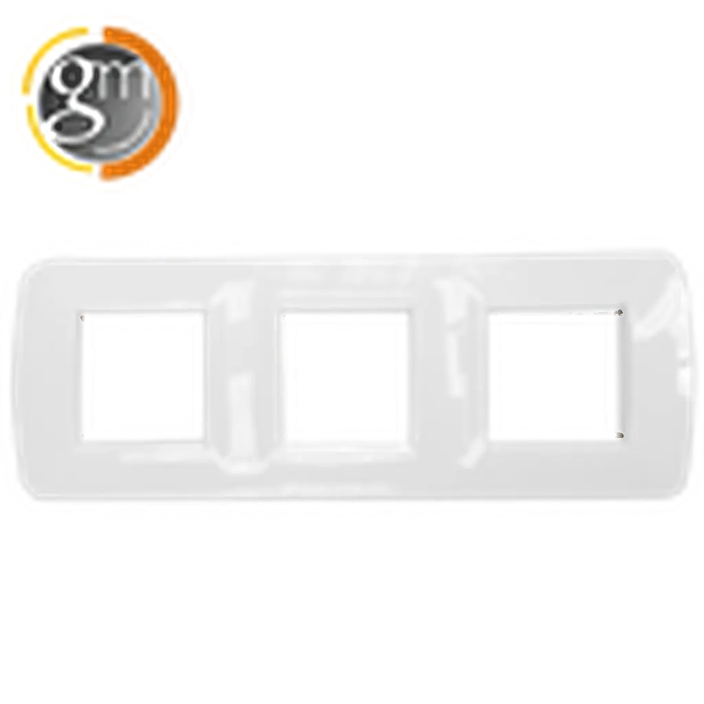 Embellecedor blanco 6 módulos serie TF 72 EU