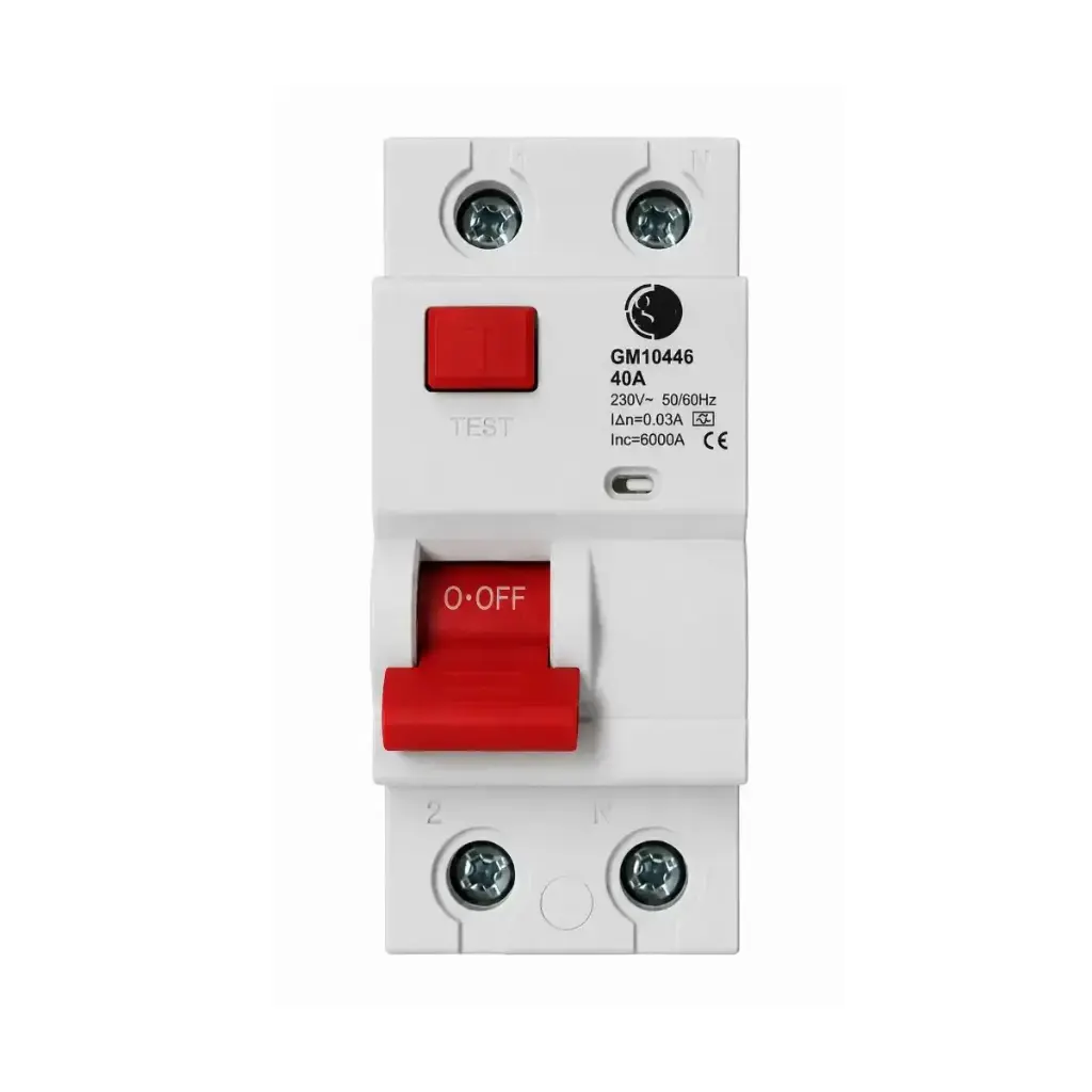 Diferencial 1P+N  40A Type A 6000A 30mA 230V 50Hz