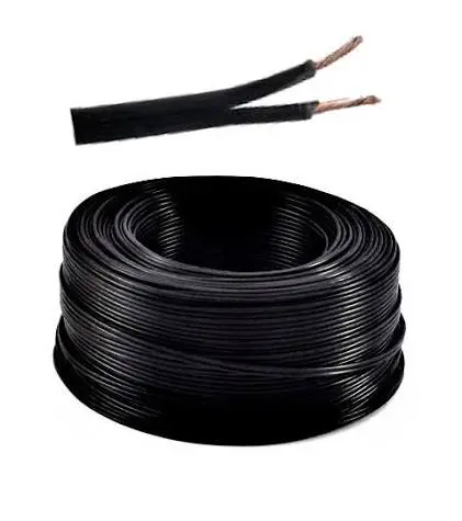Cable paralelo audio NEGRO/NEGRO 2x0.75mm (rollo 100m) 