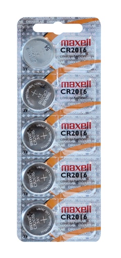 [CR2016 E-B5 MXL] Pila Botón CR2016 E-Blister 5 Pcs MXL