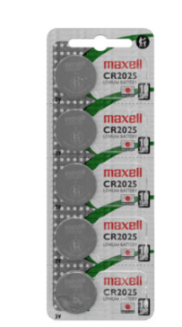 [M619//CR2025 E-B5 MXL] Pila Botón CR2025 E-Blister 5 Pcs MXL