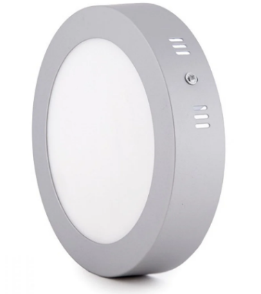 [GM00223] Downlight sobrepuesto circular 18 watios plata 6400K