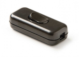 [4403-N] Interruptor Paso 2P 2A 250V Negro