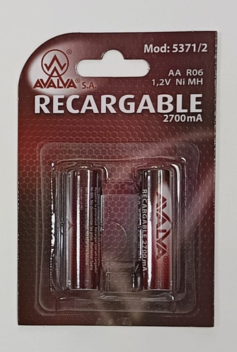 [5371/2] Pila recargable R06 Blister 2 pcs AA 2700mA