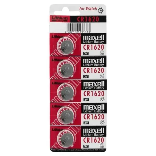 [CR1620-B5 MXL] Pila botón CR1620-B5 MXL Blister 5 pcs