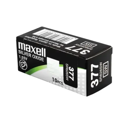 [SR0626SW MXL] Micro Pilas Plana Óxido de Plata SR0626SW(377) MXL CAJA 10 uds 